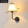 E27 American fabric wall lamp simple hotel room interior decor lighting living room corridor aisle bedroom bedside wall light