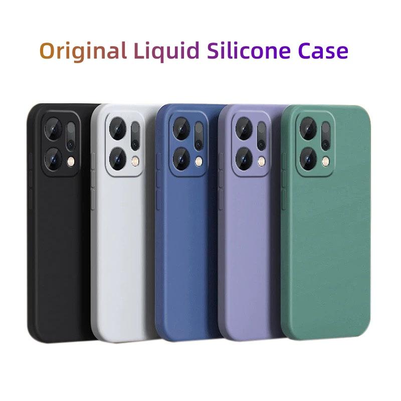 Luxury Case For OPPO Reno 14 Pro Cover Reno 14 Pro Funda Coque Liquid Silicone Camera Protector Soft Phone Bumper Reno 14 Pro