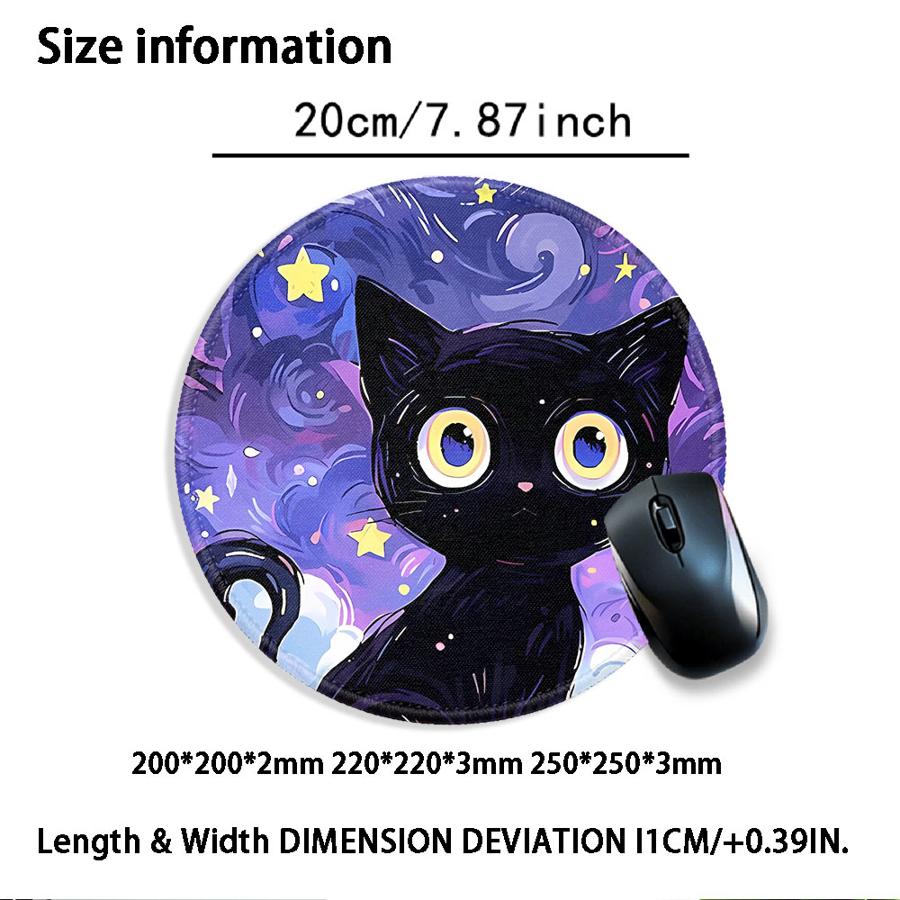 Van Gogh Art Cat Waterproof 1pc Mouse Pad Keyboard Mouse Pad office Pad Game Console Pad Desk accessories Computer Laptop Pad