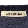 LACOSTE wool One-point patch pattern Long sleeve knit 34 sweater Women Used