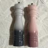 2pcs Pepper Grinder Set, Macaron Pink Gradient Design