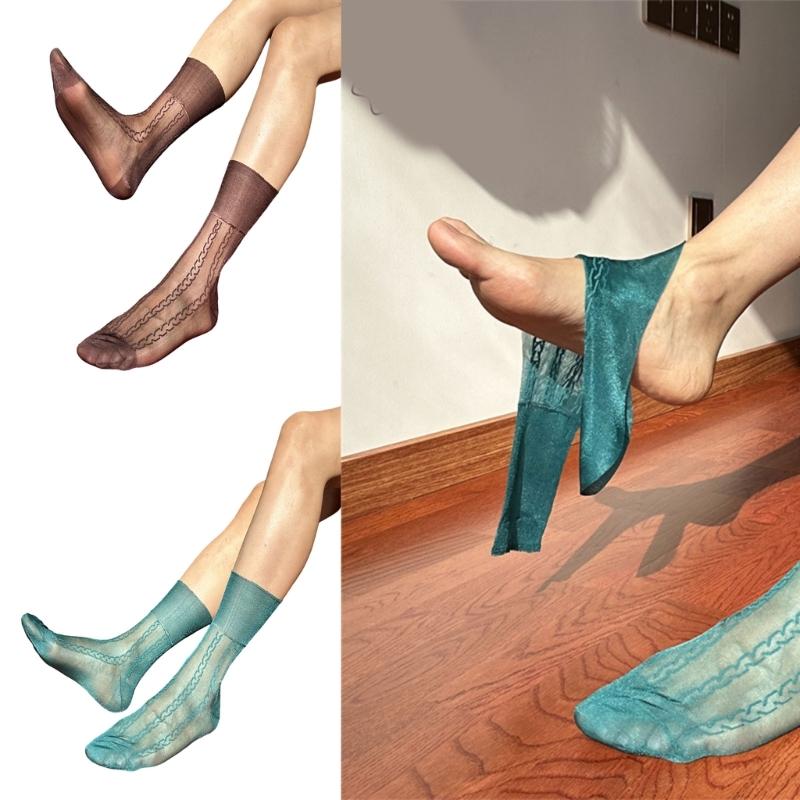 1 Pair Supportive Prom Socks Sheer Business Socks Soft Nylon Work Thin Sock Ensuring Foot Comfort for Professionals
