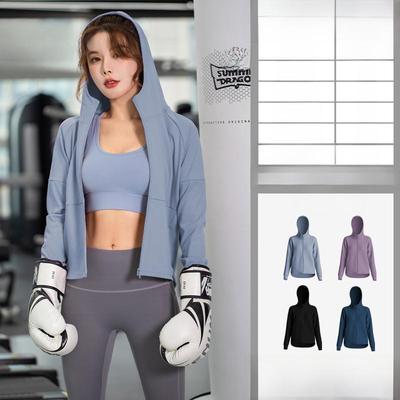 Juyitang Hooded Cardigan Yoga & Fitness Sports Jacket