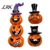 Unique Halloween Gift Ideas Pumpkin Statue, Resin Spooky Face Figurine for Durable Art Indoor Tabletop, Tiered Tray, Party, Home Decor Party