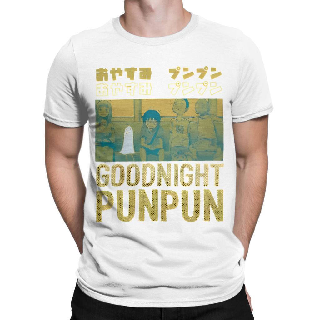 Unisex Women TShirt Oyasumi Goodnight Punpun Pocket Pure Cotton Tee Shirt Short Sleeve Aiko Tanaka Anime T Shirts Clothing Summer