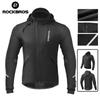 ROCKBROS Bicycle Jacket Winter Cycling Clothing Thermal Fleece Long Sleeve Cycling Bike Clothing Warmer Windproof Sportswear