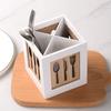Tableware Storage Utensil Organizer Layered Look Nice Sturdy To Use Bamboo Kitchen Supply Chopsticks Cutlery Basket