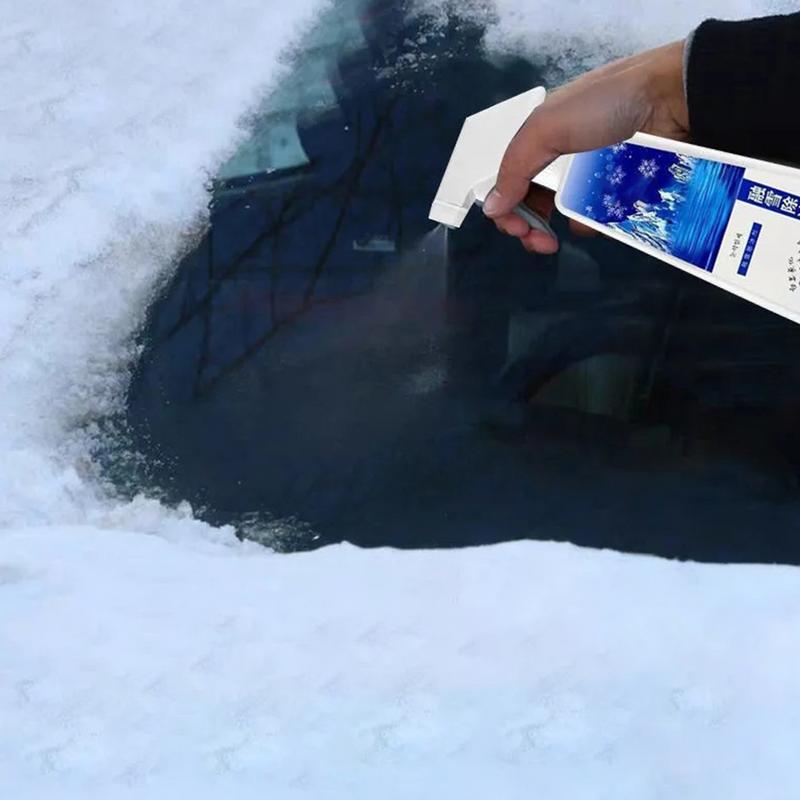 500 ml Ice Off Scheibenspray Enteisungsspray für Windschutzscheiben, Schmelzspray für Möbelglas, Scheinwerfer und Rückspiegel