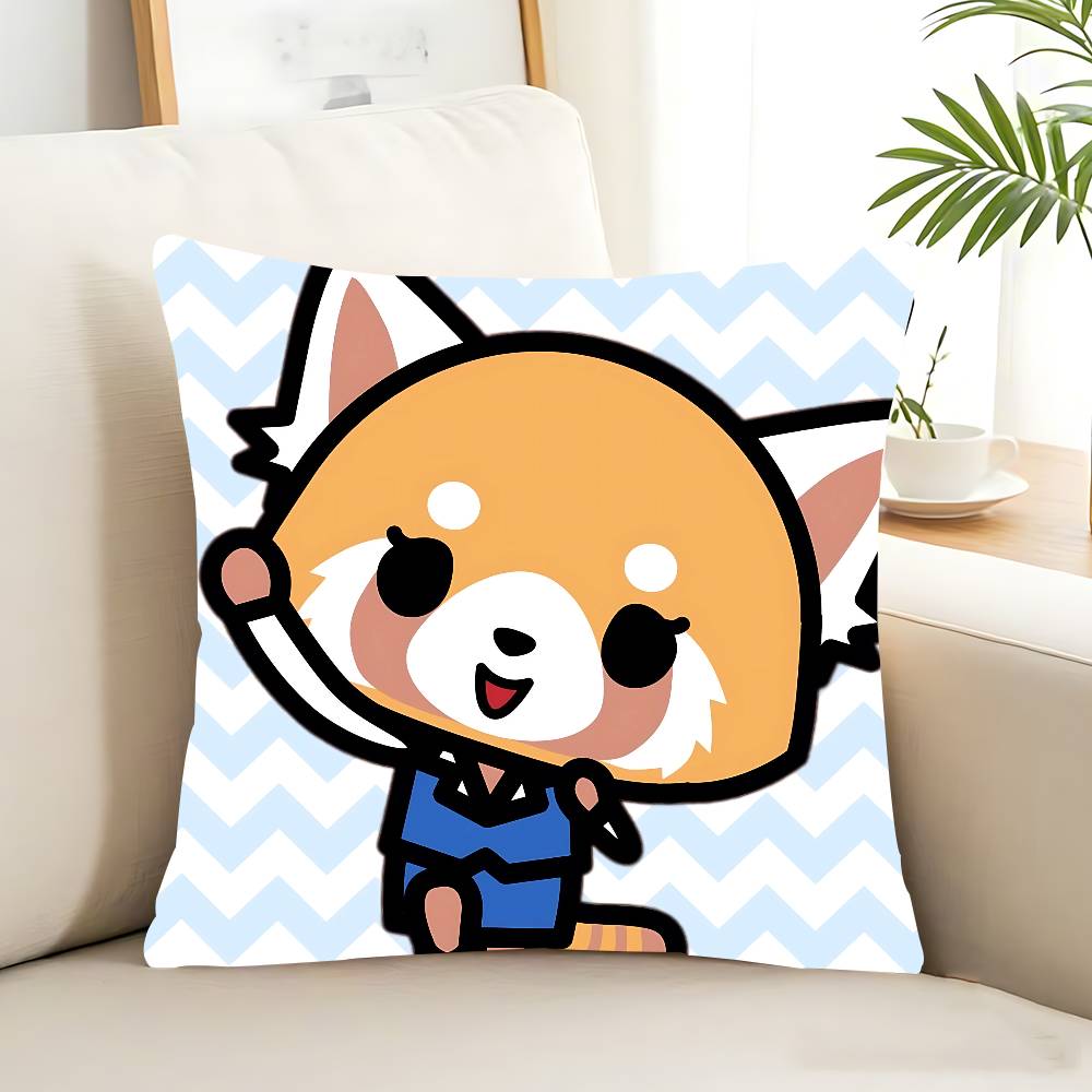 Cartoon Animation A-AggretsukoS Pillow Case Removable Washable Cushion Cover – All-Season Soft Linen