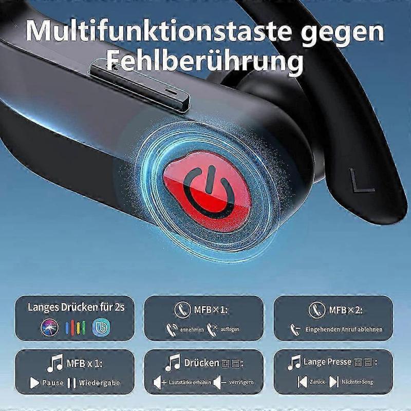 Wireless Bluetooth Sports Headphones with HD Microphone & Dual LED Display - Waterproof In-Ear Design for Active Lifestyles