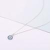 Lucky Dainty Rose Gold/Silver Color Crystal Turkish Chain Blue Necklace Jewelry Choker Accessories