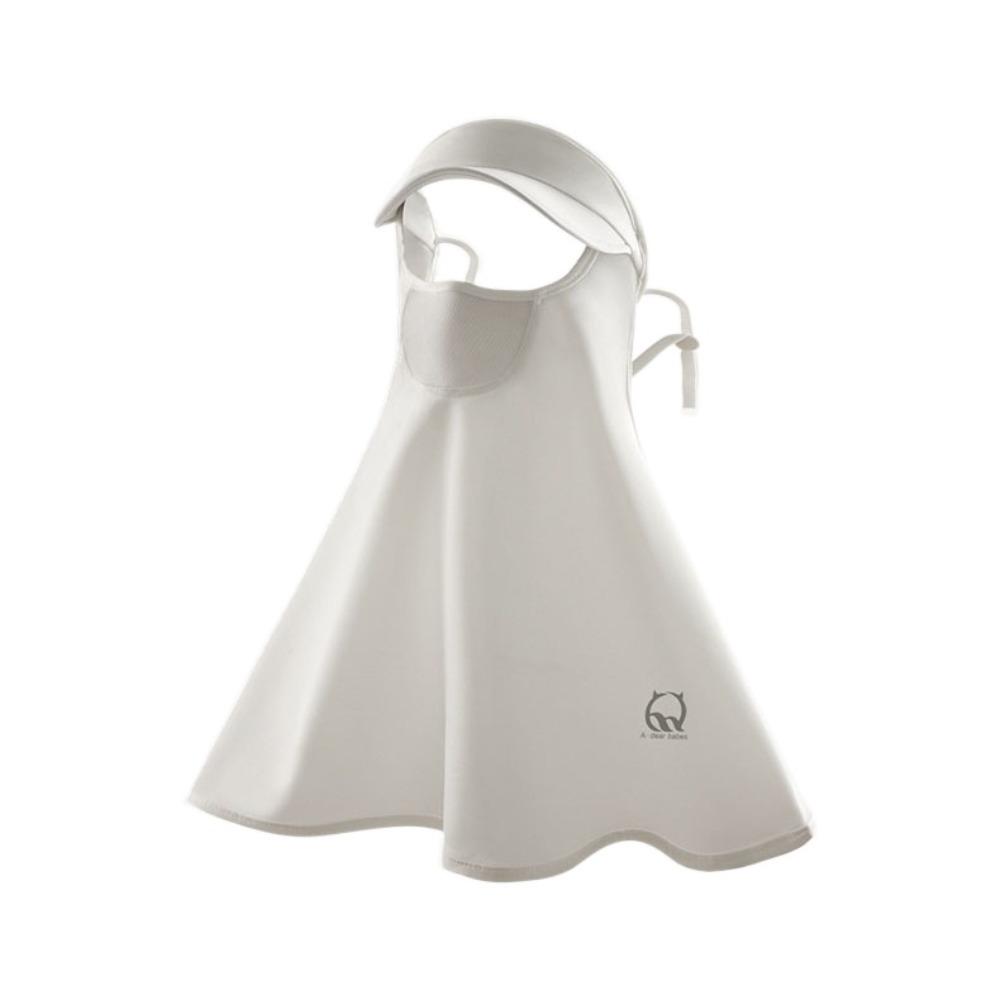 UV Protection Sunscreen Face Cover Solid Color UV Protection Veil Thin Ice Silk Mask  Hiking