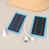 2W 5V Solar Panel With Light Usb Waterproof Outdoor Hiking Camping Portable Battery Mobile Phone Charging Bank Charging Panel