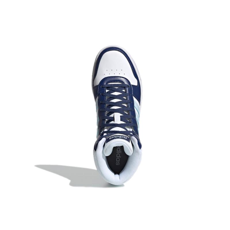 Adidas Hoops 2.0 Mid 'White Blue' Women's Sneakers G55055