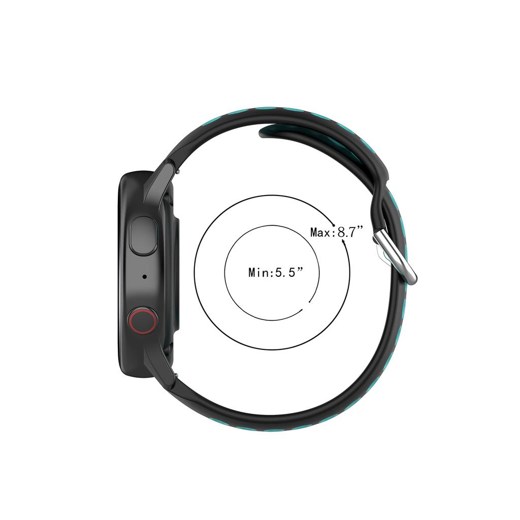 Cinturino di ricambio bicolore in PC da 20 mm per smartwatch Samsung Galaxy Watch Active/Active2