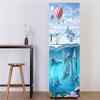 Unterwasserwelt-Fisch-Aufkleber für Kühlschranktür, selbstklebend, wasserfest, Möbeldekoration, Poster, Wandtattoo, Kinderzimmer, Heimdekoration