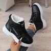 2026 Winter Platform Cotton Shoes Women's New Chunky Plush Lace-Up Warm Snow Boots for Women Botas Mujer Large Size 36-45 Botas
