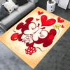 Office Rug Mickey Mouse, Minnie Mouse theme 3D Printed Anti-Slip Rug-Machine Washable for Living Room