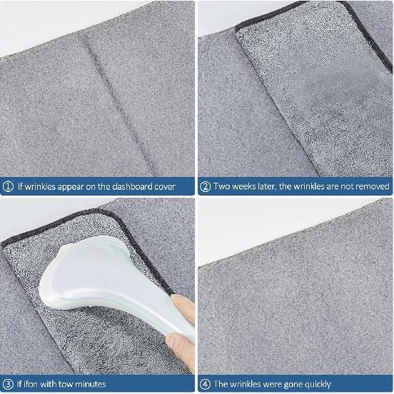 Dashboard Dash Cover Mat Carpet Compatible with 2007-2011 Toyota Camry(Grey)