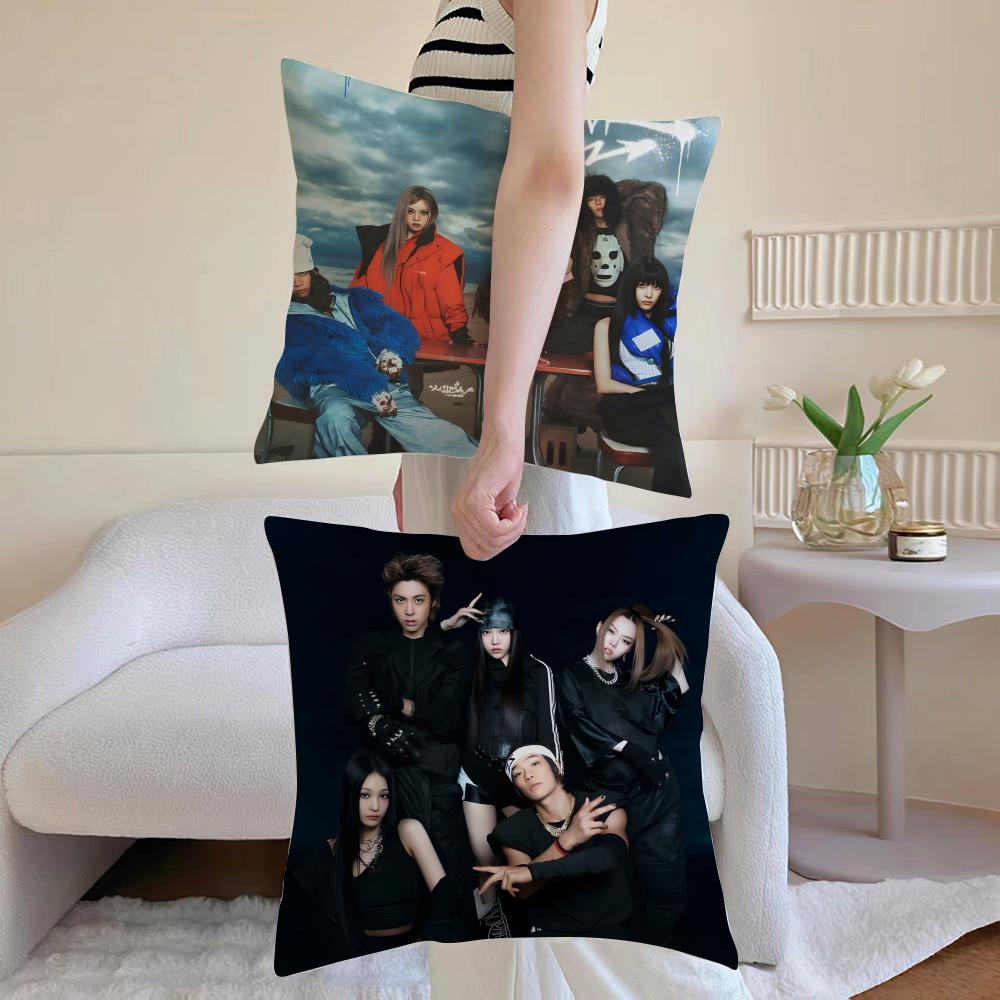 Project Idol Group Energetic A-Allday P-Project Cushion Cover Daily Washable Linen Pillowcase Soft For Sofa Bed Home Room Decor