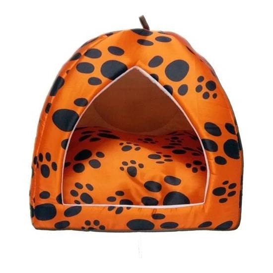 

Кровать с узором в виде лапы эскимосской кошки, оранжевая