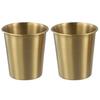 Sleek and Stylish 2PC 300 Ml Copper Drinking Water Glass Cup Tumbler Mug