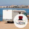 Universal Trailer License Plate Bracket Kit With Reflective Sticker – Durable Mounting Frame For RV, Boat, Trailer