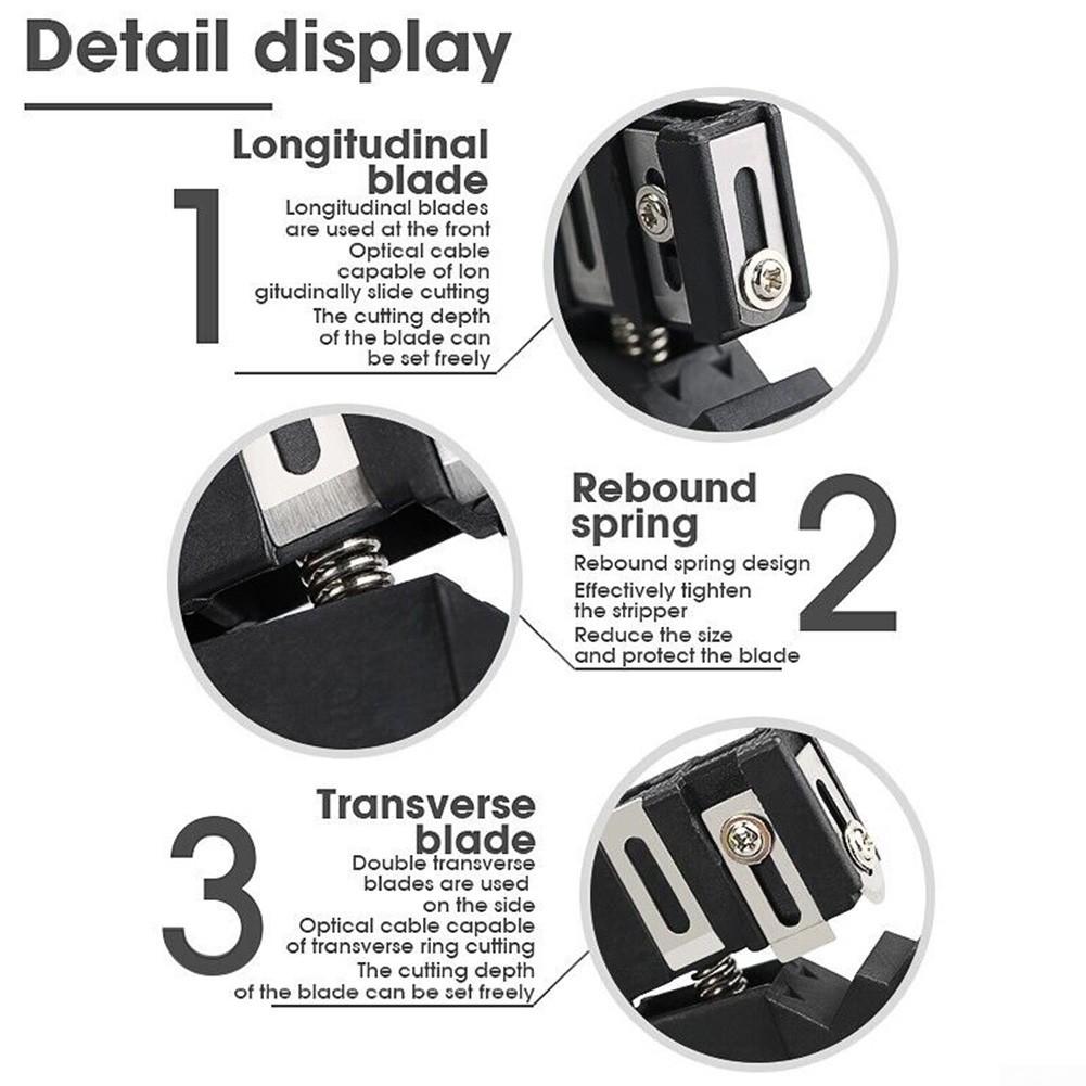 Adjustable Blade Fiber Bundle Fiber Bundle Tube Stripper