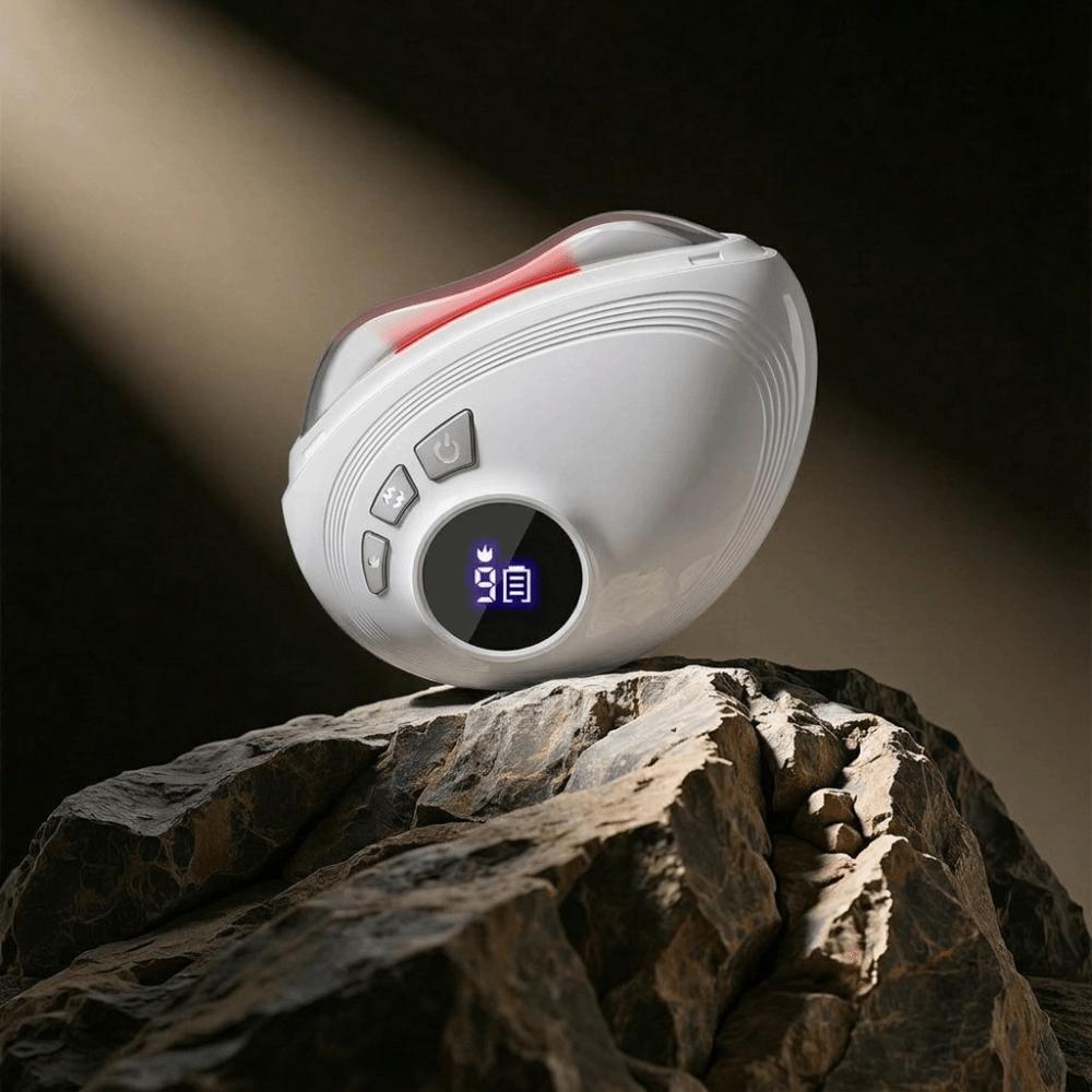 Portable Electric Gua Sha Massager EMS Beauty Massager Facial Skincare Tool Jawline Contouring