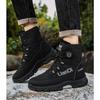 Thick Soled Shoes, Snow Boots, Plush, Thickened, Warm Shoes, Cotton Boots, Swivel Buckles, Breathable Men's Shoes