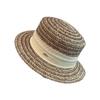 Seaside Vacation Beach Hat French Retro Flat Top Straw Hat Women'S Spring And Summer Sun Protection Sunshade Big Brim Straw Top Hat
