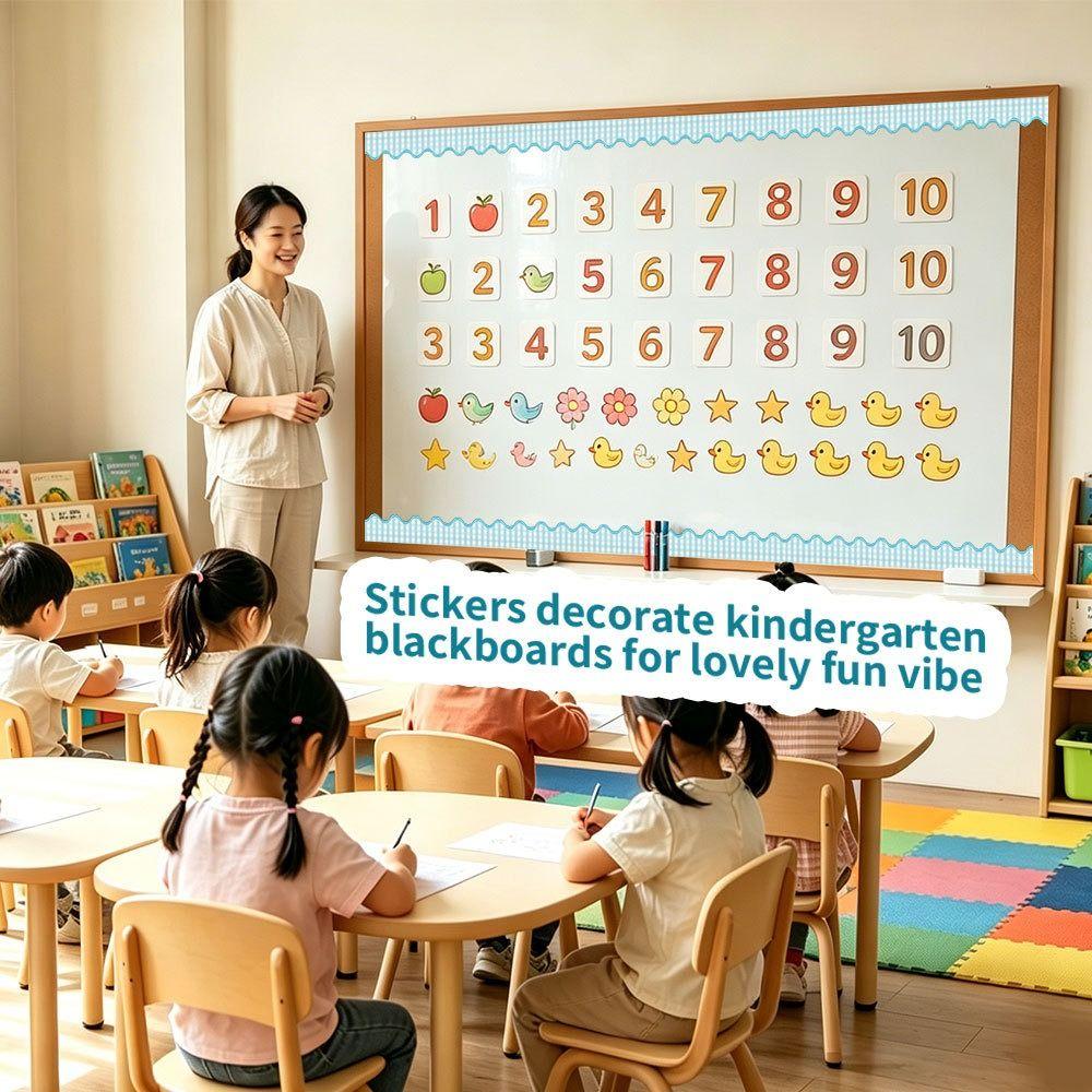 New Ocean/Sheep Bulletin Board Border 10m/Roll Scalloped Edge Border Trim Roll Cuttable Classroom Border Trim Classroom Decor