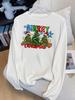 (Asian Size) plaid trend cute Print T Shirt Christmas new year Graphic Tee Women autumn winter Casual Fashion Top Clothing Long Sleeve T-shirts
