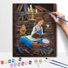 Disney Oil Painting Art Painting Set Belle's Enchanted Library Home Wall Decor Handmade Gift