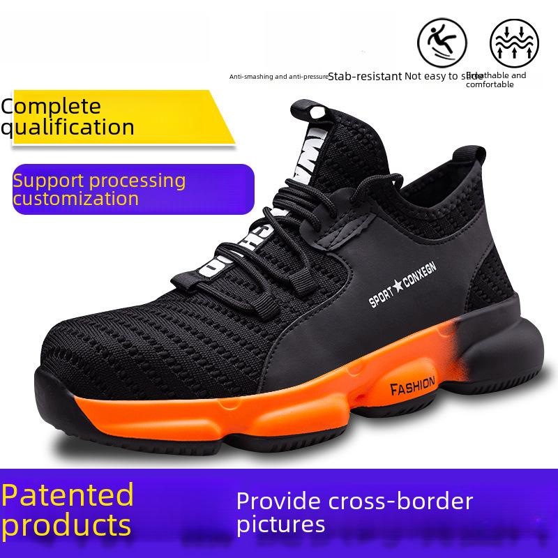 

Men s Steel Toe Safety Shoes: Anti-Smash, Anti-Puncture, Breathable, Summer Work Shoes
