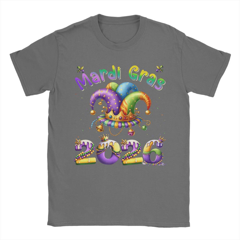 Mardi Gras Jester Unisexs T Shirt Funny Tees Short Sleeve O Neck TShirts Cotton Classic Tops