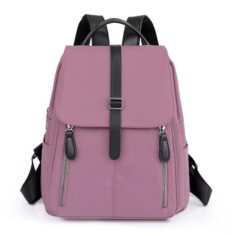 Retro Einfacher Stil Rucksack Neue Koreanische Stil Tasche Damen Große Kapazität Lässig Einfarbig College Rucksack