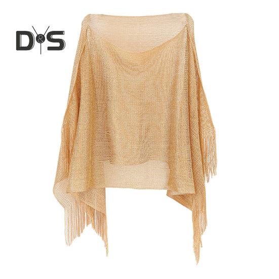 Summer Beach Mesh Cover Up Tassel Decor See Through Loose Swimsuit Thin Sunshade Beachwear Blouse Irregular Holiday Sexy Long Bikini Top