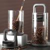 Vacuum Glass Food Storage Tank With Plastic Lid Sealed Tank Coffee Candy Beans Spice Cereal Dry Goods Storage Good Helper
