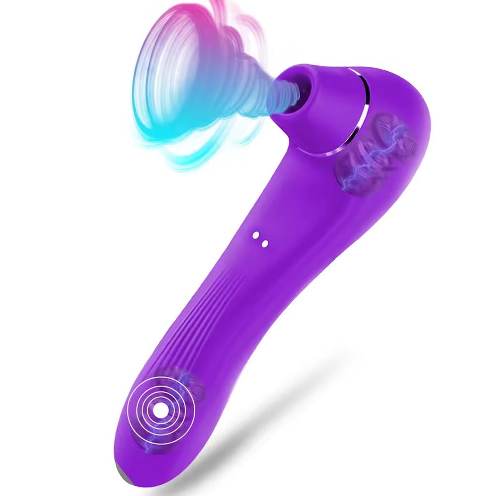 2 In 1 Clitoral Stimulator G-spot Vibrator, 10 Powerful Licking and Vibration Patterns, Couples Sex Toys Clitoral Female Vibrator, Adult Sex Toys
