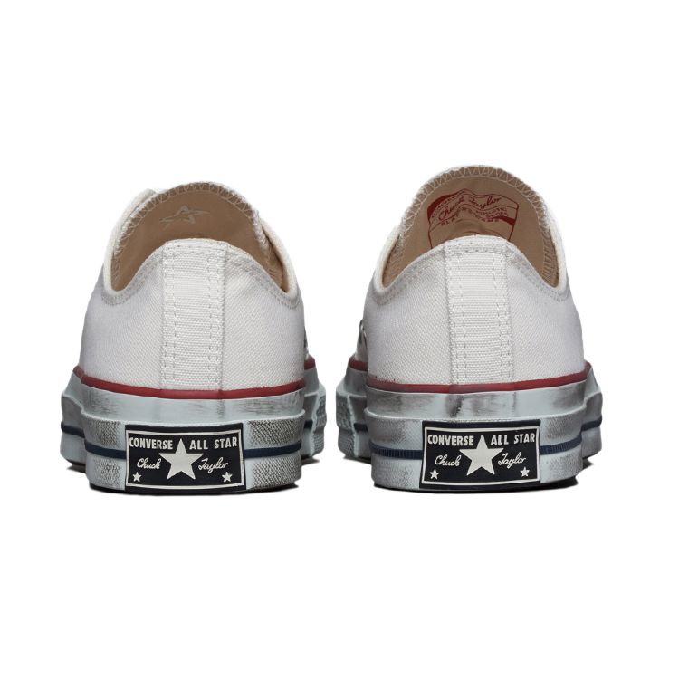 Converse Chuck Taylor All Star 1970s Vintage Casual Comfortable Low Top Canvas Shoes Unisex sneaker White Gray 173132C