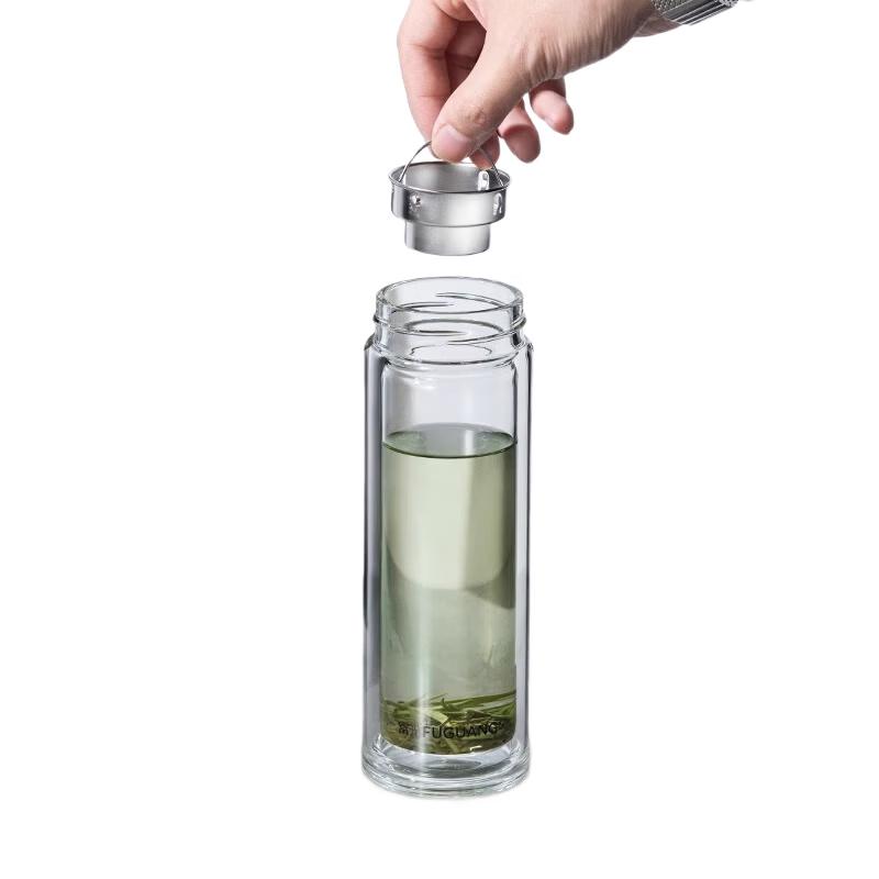 Fuguang Double-Layer Borosilicate Tea Infuser Bottle