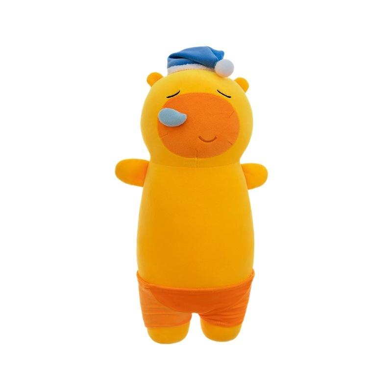 Капибара Лулу Сонная Храпящая Плюшевая Игрушка Длинная Большого Размера Подушка-Обнимашка Для Ног Мягкая Уютная Подушка Для Сна Подарок 50cm