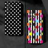 Polka Dots Art Fashion Desgin Soft Phone Case for Samsung Galaxy S26 S25 Edge S24 Ultra S23 Plus S22 S21 FE S20 Black Cover Back