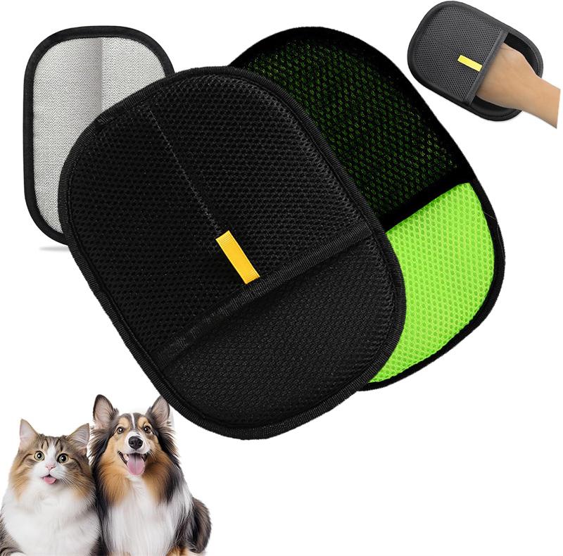 2PCS Pet Hair Remover Large Size Pet Electrostatic Hair Removal Gloves Cat Hair Removal Brush