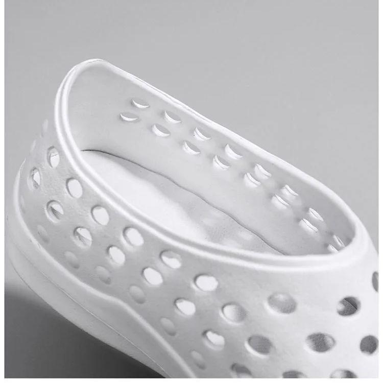 New Summer Large Size Cave Shoes Soft Bottom Outer Wear Beach Shoes Anti-slip Anti-odor Baotou Sports Casual Sandals Hollow Out