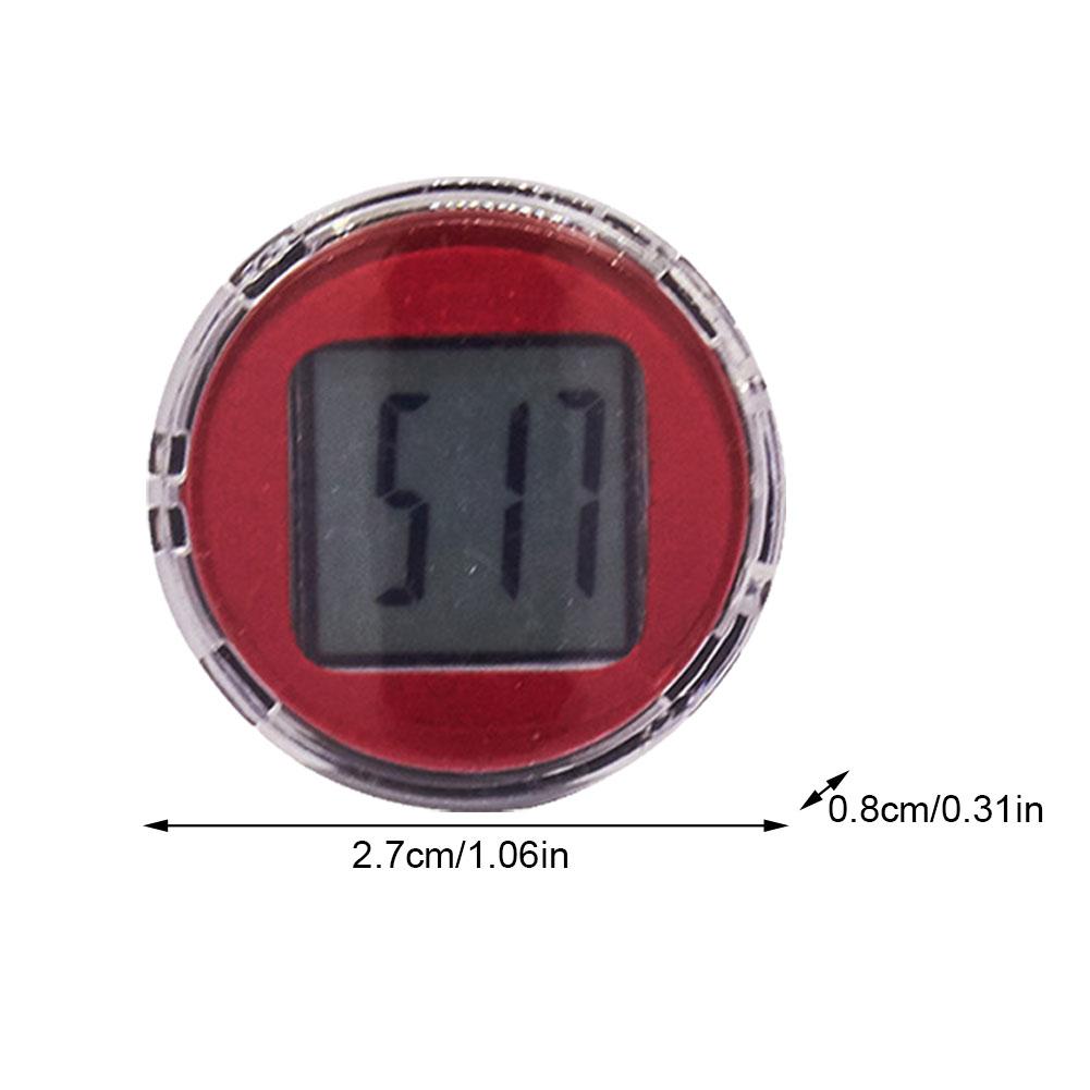 1Pc Mini Wasserdichte Motorrad Bike Klebrige Digital Display Uhr Uhr Motorrad Dekoration Auto Auto Innen Zubehör