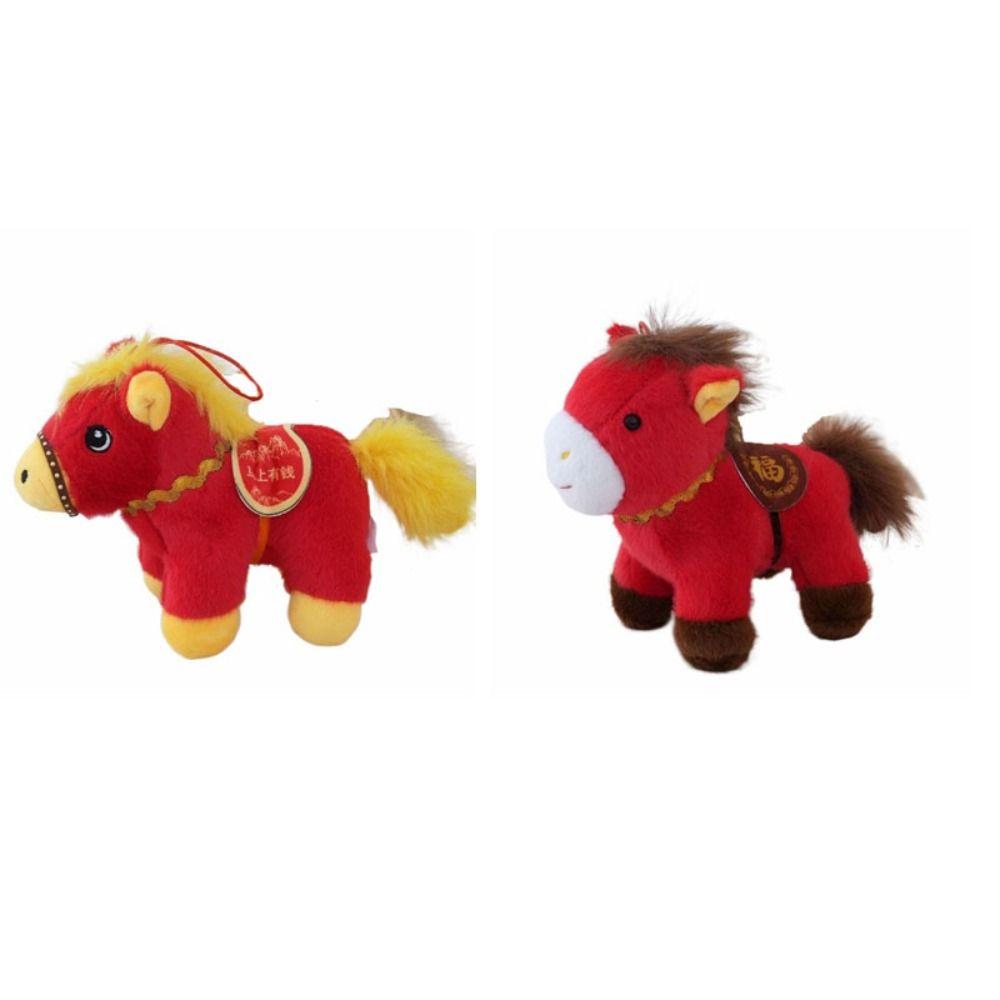 Steed Puppe Pony Anhänger Maskottchen Puppen Tierkreis Pony Figur Plüsch Pferd Schlüsselanhänger Geburtstagsgeschenk