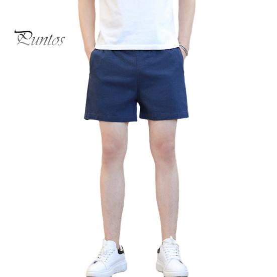 

Мужские шорты с эластичной талией, однотонные, спортивные шорты для фитнеса с карманами, широкие летние шорты для отдыха XXL темно-синий