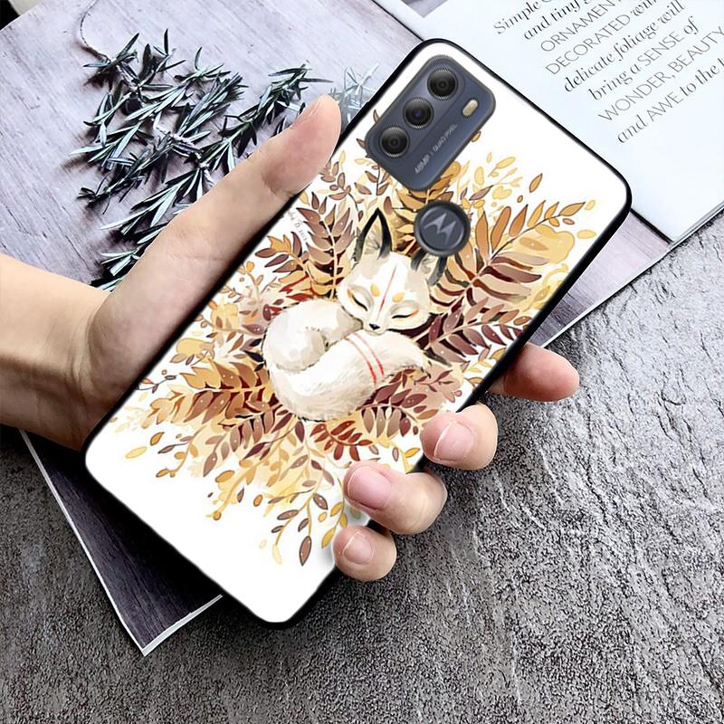 Niedliche Fuchs Handyhülle für Motorola Moto E7 Plus E32 E20 E40 Edge 20 Lite G22 G52 G20 G30 G100 G60 G50 G10 G Pure G Stylus